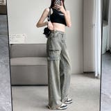 フレアパンツ デニムパンツ レディース | shoppinggo | 詳細画像5 
