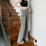 フレアパンツ デニムパンツ レディース | shoppinggo | 詳細画像7 