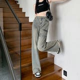 フレアパンツ デニムパンツ レディース | shoppinggo | 詳細画像8 