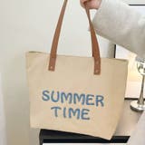 ベージュ | トートバッグ A4サイズ対応 肩掛け | shoppinggo
