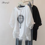 夏服Tシャツ パスリーブトップス レディース | shoppinggo | 詳細画像1 