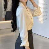 シャツ Vネック ブラウス | shoppinggo | 詳細画像4 