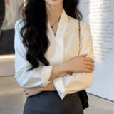 シャツ Vネック ブラウス | shoppinggo | 詳細画像5 