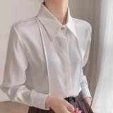 シャツブラウス 襟付き オフィス | shoppinggo | 詳細画像3 