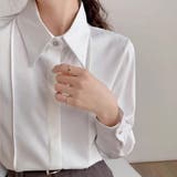 シャツブラウス 襟付き オフィス | shoppinggo | 詳細画像4 