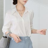 シャツブラウス 襟付き オフィス | shoppinggo | 詳細画像9 