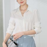 シャツブラウス 襟付き オフィス | shoppinggo | 詳細画像17 