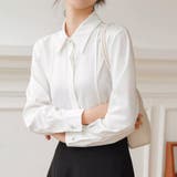 シャツブラウス 襟付き オフィス | shoppinggo | 詳細画像35 