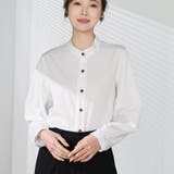 シャツブラウス ノーカラー トップス | shoppinggo | 詳細画像6 