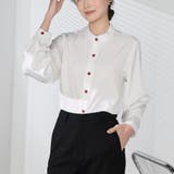 シャツブラウス ノーカラー トップス | shoppinggo | 詳細画像18 