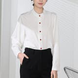 シャツブラウス ノーカラー トップス | shoppinggo | 詳細画像19 