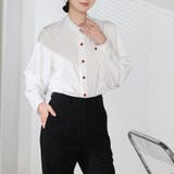シャツブラウス ノーカラー トップス | shoppinggo | 詳細画像20 