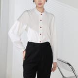 シャツブラウス ノーカラー トップス | shoppinggo | 詳細画像21 