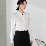 シャツブラウス ノーカラー トップス | shoppinggo | 詳細画像26 