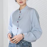 シャツブラウス ノーカラー トップス | shoppinggo | 詳細画像45 
