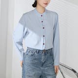 シャツブラウス ノーカラー トップス | shoppinggo | 詳細画像50 
