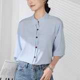 シャツブラウス ノーカラー トップス | shoppinggo | 詳細画像52 