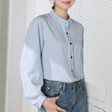 シャツブラウス ノーカラー トップス | shoppinggo | 詳細画像64 