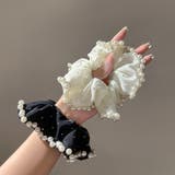シュシュ ヘアゴム パール付き | shoppinggo | 詳細画像6 