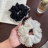 シュシュ ヘアゴム パール付き | shoppinggo | 詳細画像7 