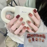 ネイルチップ きらきら ワインレッド | shoppinggo | 詳細画像1 