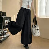 ブラック | バルーンパンツ レディース ワイドパンツ | shoppinggo