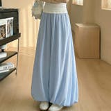 ライトブルー | バルーンパンツ レディース ワイドパンツ | shoppinggo