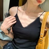 ブラック | 背中あき キャミソール リボン | shoppinggo