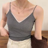グレー | 背中あき キャミソール リボン | shoppinggo