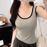 タンクトップ ショート丈 胸パット付 | shoppinggo | 詳細画像21 