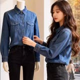 デニムシャツ ダンガリーシャツ レディース | shoppinggo | 詳細画像12 
