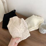 レースキャミソール Vネック カップ付きブラトップ | shoppinggo | 詳細画像6 
