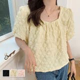 夏新作パフスリーブ ブラウストップス 半袖 | shoppinggo | 詳細画像7 