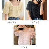 夏新作パフスリーブ ブラウストップス 半袖 | shoppinggo | 詳細画像2 