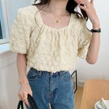 夏新作パフスリーブ ブラウストップス 半袖 | shoppinggo | 詳細画像8 