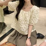 夏新作パフスリーブ ブラウストップス 半袖 | shoppinggo | 詳細画像11 