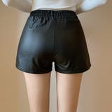 ボードショートパンツ レディース フェイクレザーショートパンツ | shoppinggo | 詳細画像9