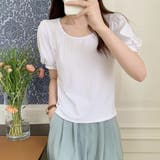 夏服Tシャツ パフスリーブトップス レディース | shoppinggo | 詳細画像7 