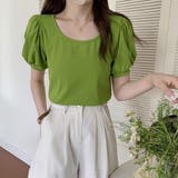 夏服Tシャツ パフスリーブトップス レディース | shoppinggo | 詳細画像12 