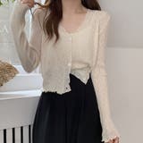 サマーカーディガン 透かし編み Vネックカーディガン | shoppinggo | 詳細画像17