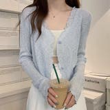 サマーカーディガン 透かし編み Vネックカーディガン | shoppinggo | 詳細画像18