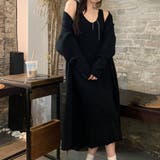 ニットカーディガン+ワンピース セットアップ レディース | shoppinggo | 詳細画像9