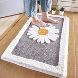 はな01グレー | バスマット 足ふきマット 玄関マット | shoppinggo