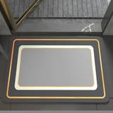 A01グレー | バスマット 珪藻土 速乾 | shoppinggo