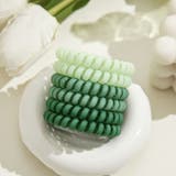 グリーン | ヘアゴム6点セット スプリングヘアゴム ブレス | shoppinggo