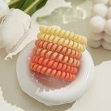 オレンジ | ヘアゴム6点セット スプリングヘアゴム ブレス | shoppinggo