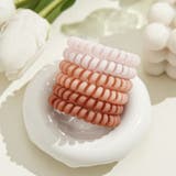 ピンク | ヘアゴム6点セット スプリングヘアゴム ブレス | shoppinggo