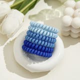 ローヤルブルー | ヘアゴム6点セット スプリングヘアゴム ブレス | shoppinggo