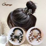 ヘアゴム 結び バイカラー おしゃれ ヘアアクセサリー シンプル 髪留め | shoppinggo | 詳細画像1 