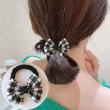 ブラック | ヘアゴム 結び バイカラー おしゃれ ヘアアクセサリー シンプル 髪留め | shoppinggo